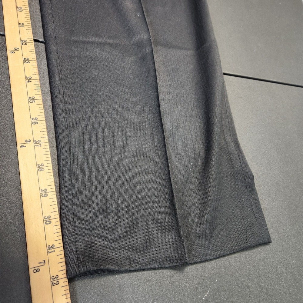 Ralph Lauren Mens Black‎ Herringbone Dress Pants P42W x 32L EALYPUUXD113 - Picture 6 of 9